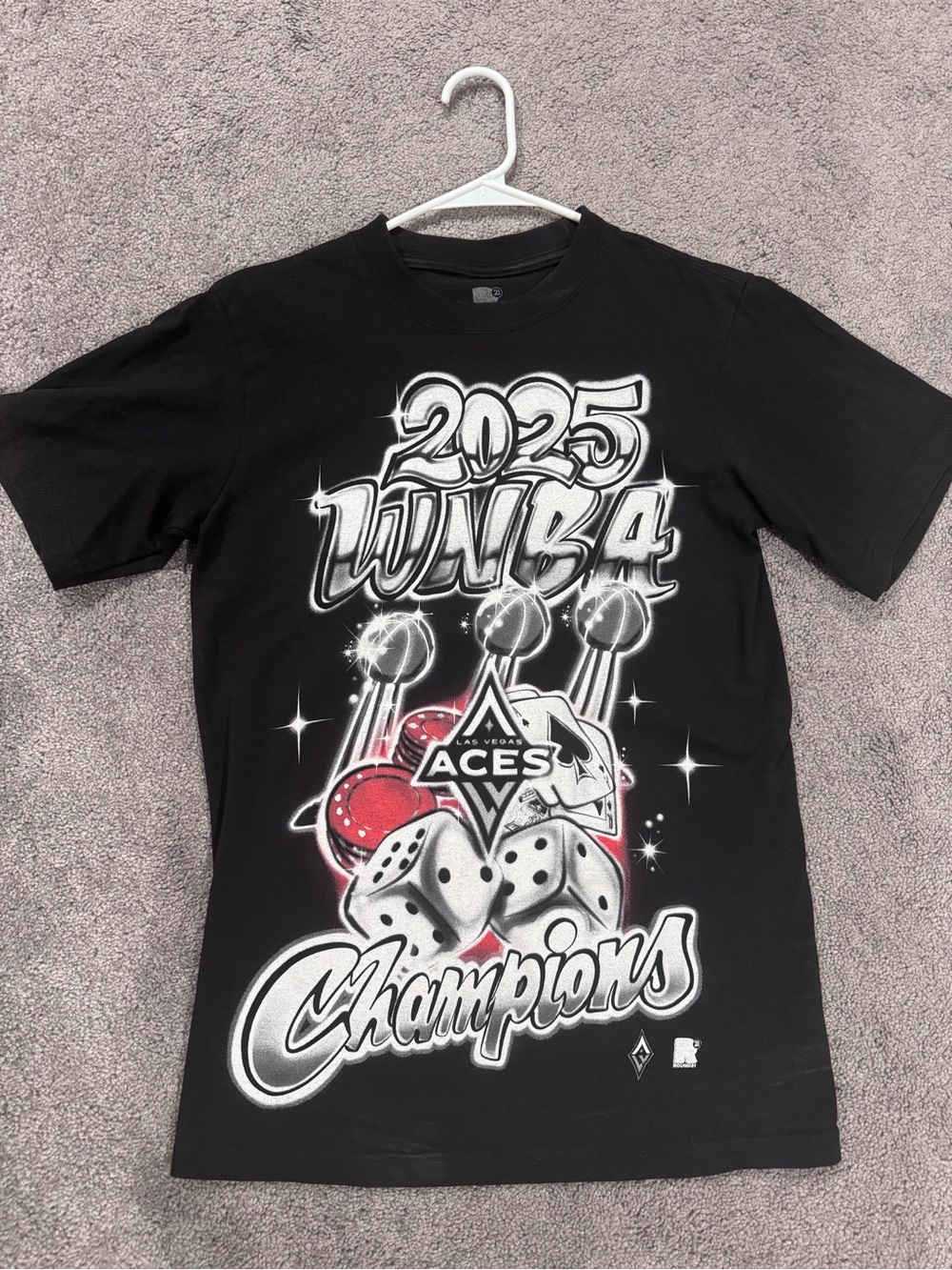 2025 WNBA Champions Las Vegas Aces Round21 Graphic T-Shirt